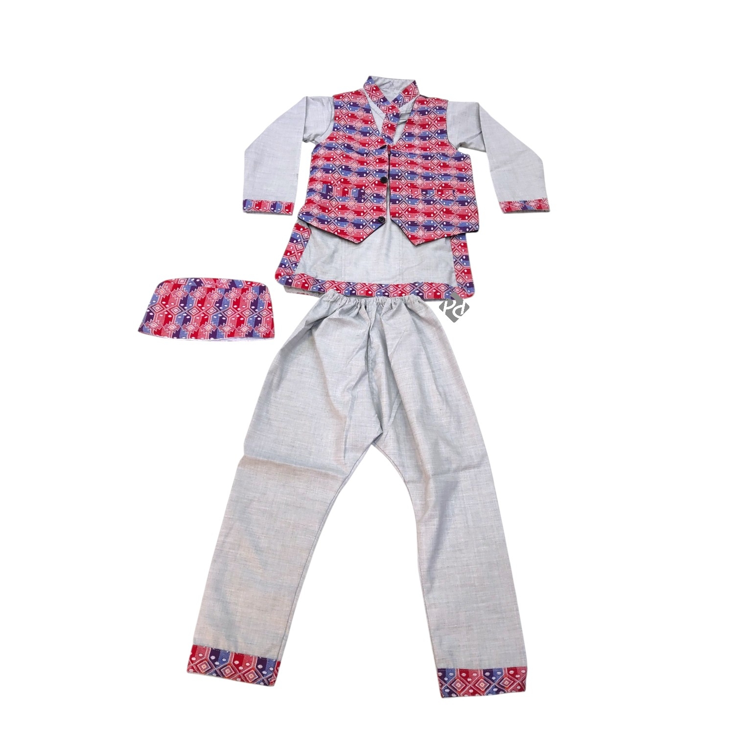 Baby Dhaka Border Cotton Daura Set Item No. 22