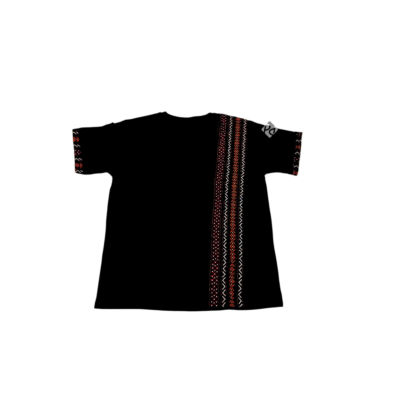 Newari Cotton Black Tee Shirt Adult
