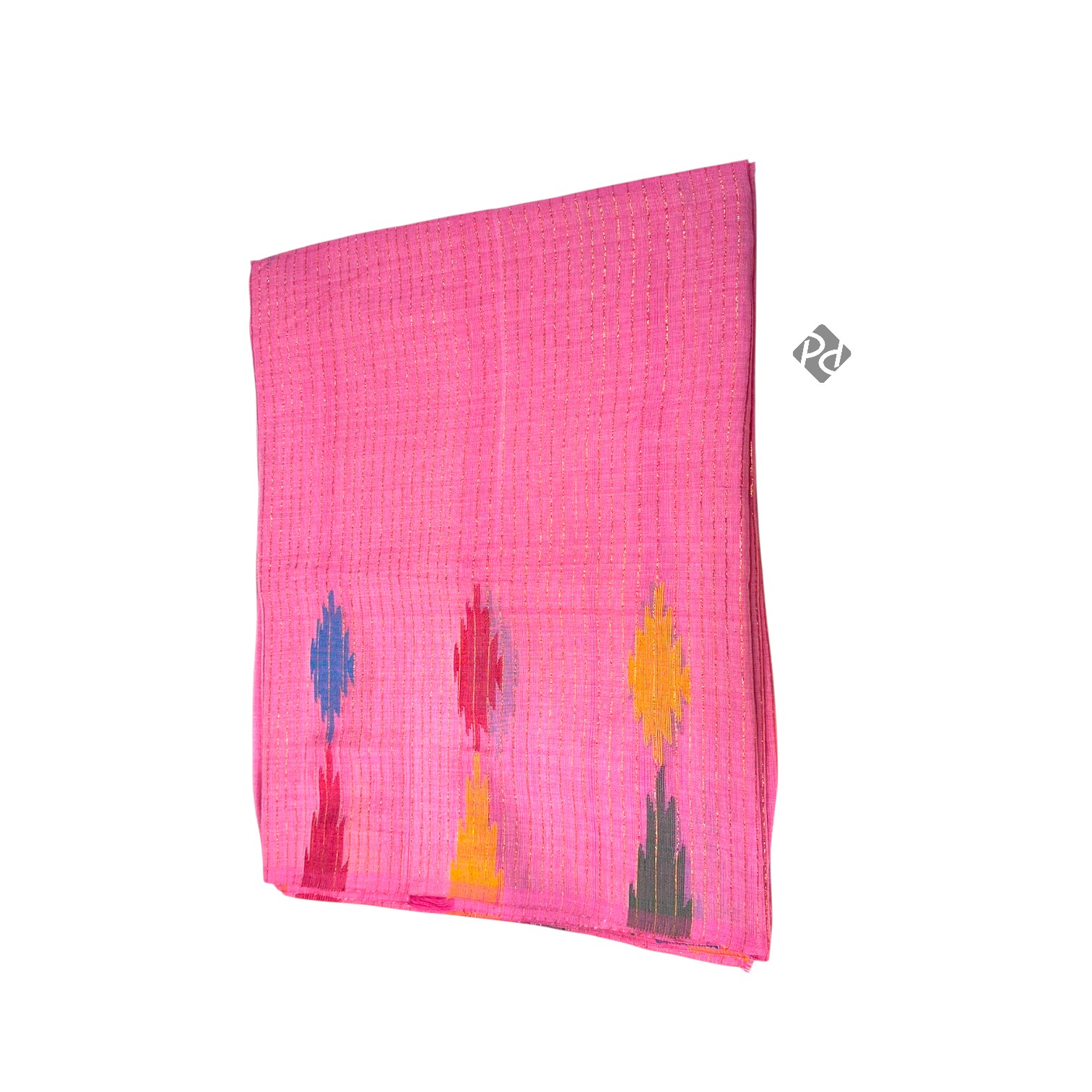 Shining Cotton Baby Pink Saree