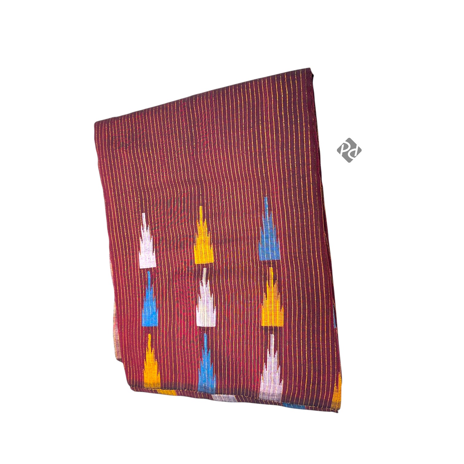 Shining Cotton Maroon Saree