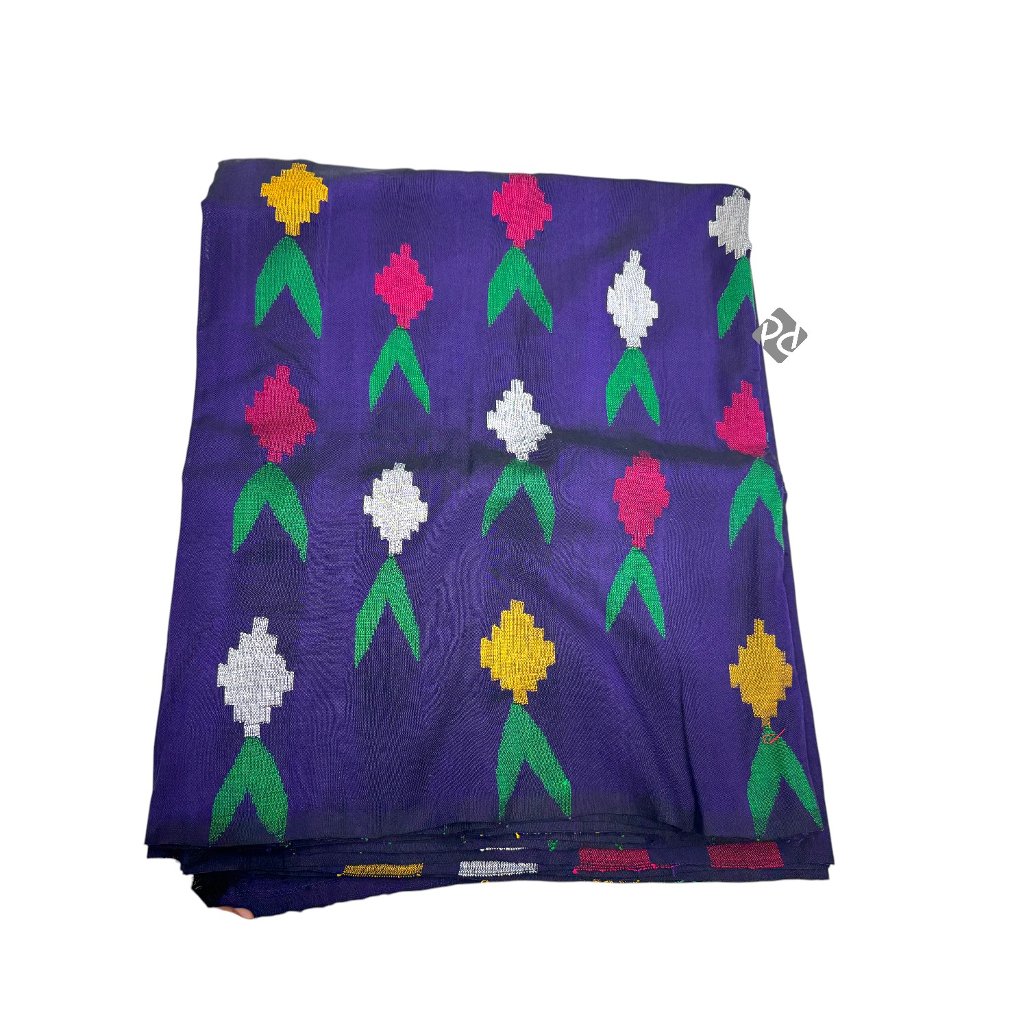 Royal-Blue Gurash Heavy Saree