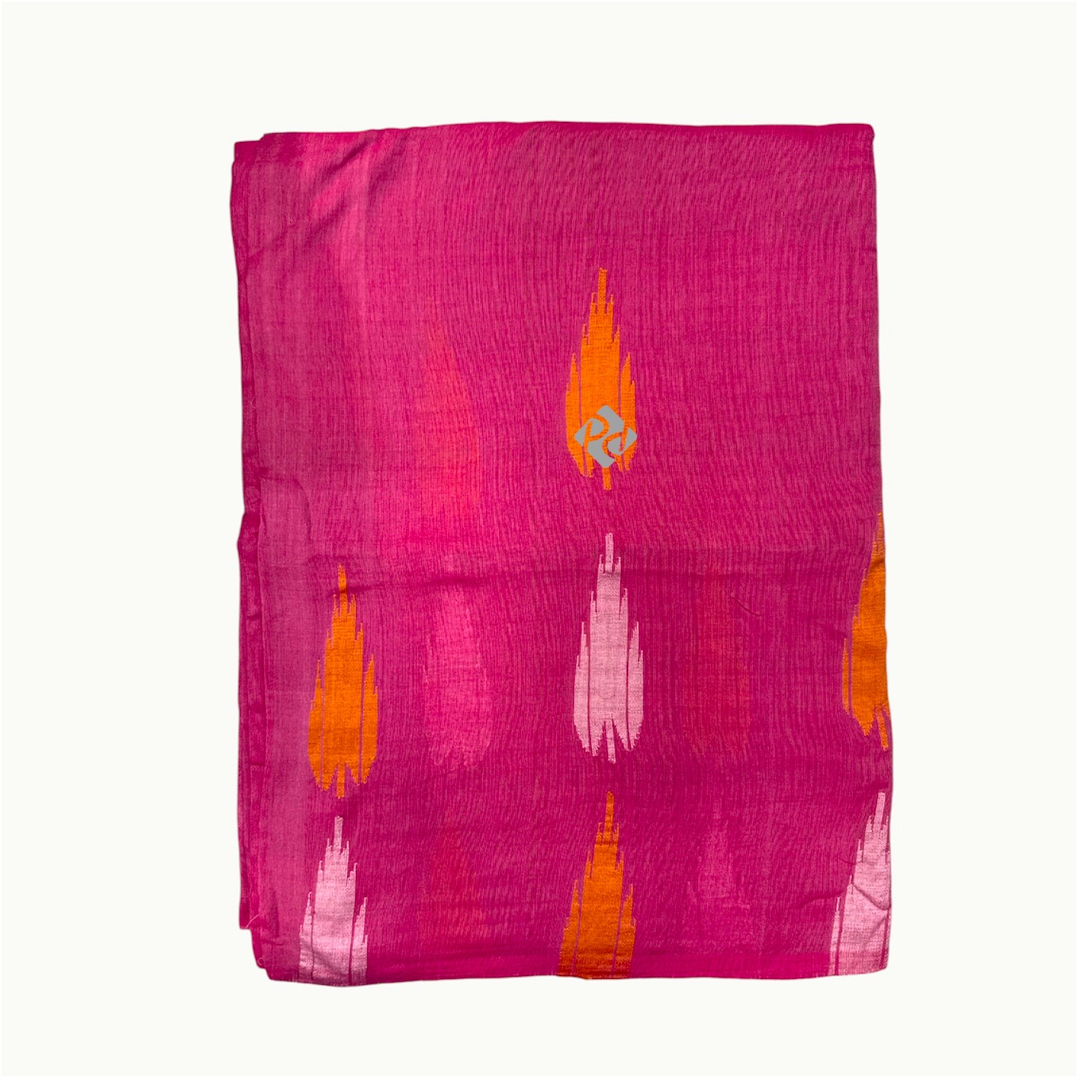 Fine Cotton Pink Golden Saree